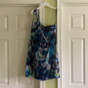 Loft asymmetric one shoulder dress